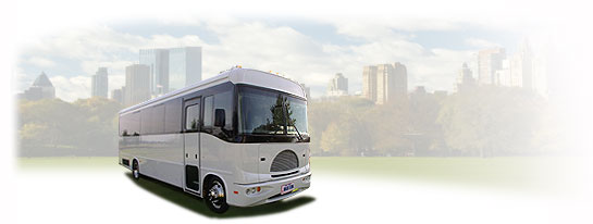 Hire a chauffeured coach bus in New York City