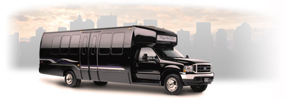 Hire a chauffeured limo bus in New York City